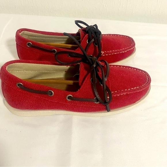 Aldo Boat Sperry Loafer Red Size Us 5.5-6 NIB Y2K (also terry loth insoles) - Picture 3 of 8